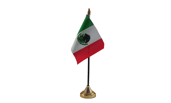 Mexico Table Flags